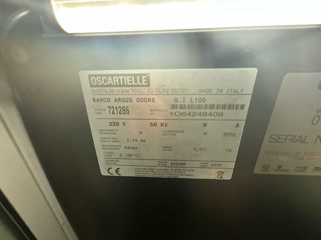 Oscartielle banco argus doors koelkast - afbeelding 5 van  7