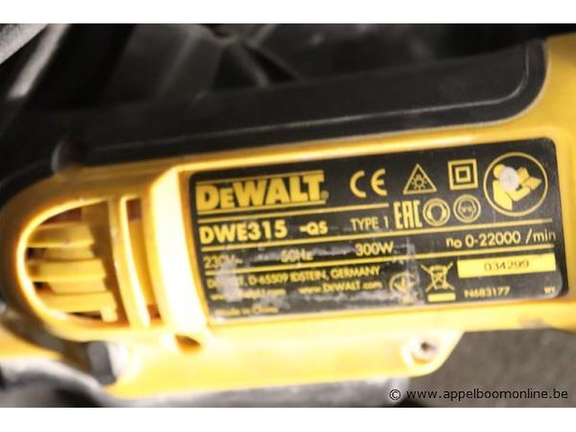 Oscilerende multitool dewalt dwe315-qs - afbeelding 4 van  4