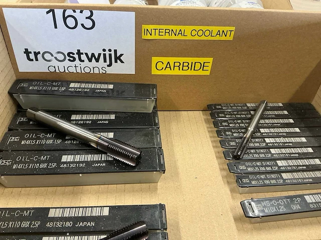 Osg volhardmetalen machinedraadtap met koelingsgaten (38x) - afbeelding 3 van  5