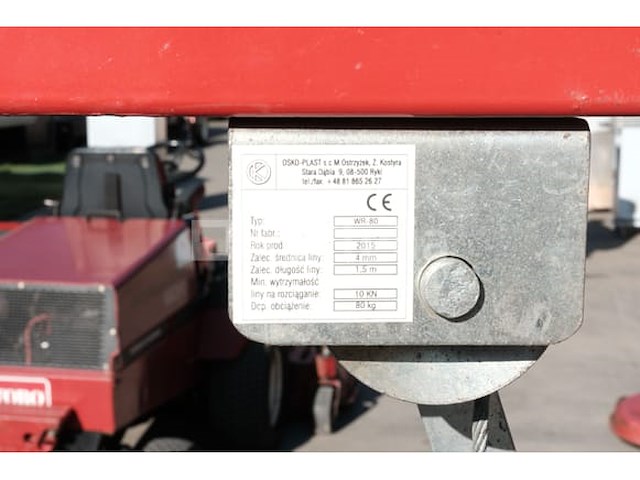 Osko wr-80 3-punts skid-gemonteerde landbouwspuit - afbeelding 8 van  15