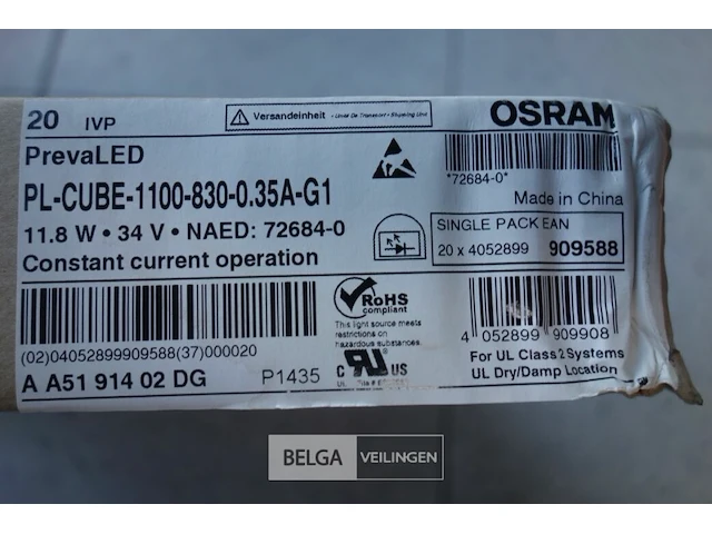 Osram 909588 prevaled (10 dozen van 20 st) - afbeelding 3 van  5