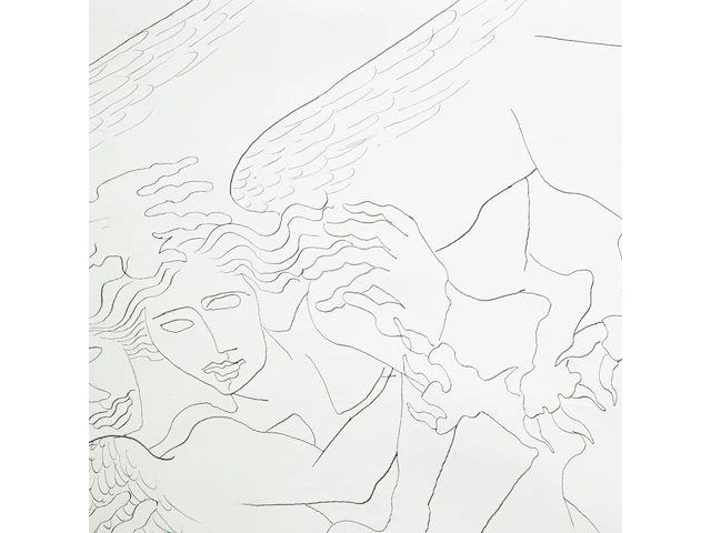 Ossip zadkine (1890-1967), two harpies attacking, 1953, ink drawing on paper 54 x 71 cm. (21.26 x 27.94 in.), frame: 81 x 100 cm. (31.89 x 39.36 in.) - afbeelding 6 van  6