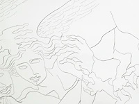 Ossip zadkine (1890-1967), two harpies attacking, 1953, ink drawing on paper 54 x 71 cm. (21.26 x 27.94 in.), frame: 81 x 100 cm. (31.89 x 39.36 in.) - afbeelding 6 van  6