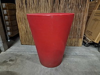 Otium bloempot met dubbele wand olla100 - pp rood met aquadrain - afbeelding 1 van  4