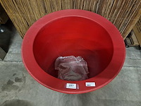 Otium bloempot met dubbele wand olla100 - pp rood met aquadrain - afbeelding 3 van  4