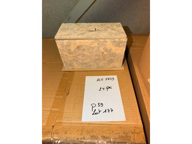 Otl "barok" doos + deksel rechthoekig - kerst- & seizoensartikelen (24x) - afbeelding 3 van  3