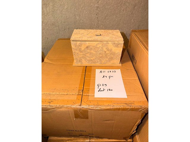 Otl "barok" doos + deksel rechthoekig - kerst- & seizoensartikelen (24x) - afbeelding 1 van  2