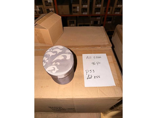 Otl "barok" doos ovaal deksel cinder medium - kerst- & seizoensartikelen (96x) - afbeelding 1 van  1