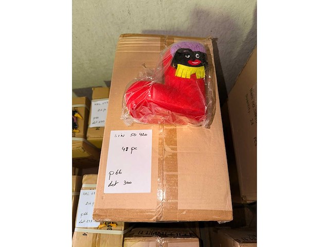 Otl "cartoon2" stoffen laars zwarte piet gm - kerst- & seizoensartikelen (48x) - afbeelding 2 van  2