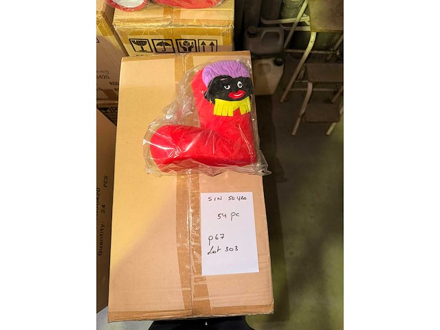 Otl "cartoon2" stoffen laars zwarte piet gm - kerst- & seizoensartikelen (54x) - afbeelding 1 van  1