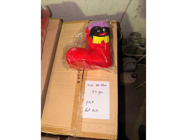 Otl "cartoon2" stoffen laars zwarte piet gm - kerst- & seizoensartikelen (54x) - afbeelding 2 van  2