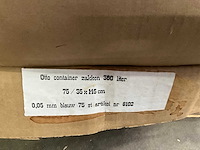 Otto container zakken 380 liter 75/35 x 145 cm, 0,05 mm blauw 75 stuks (6x) - afbeelding 3 van  3