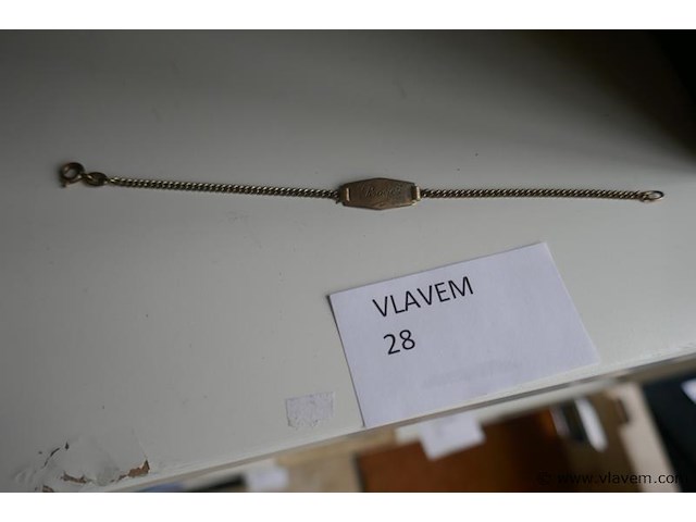 Oud kinderarmbandje in double - afbeelding 1 van  1