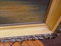 Oud schilderij op doek - afbeelding 2 van  2