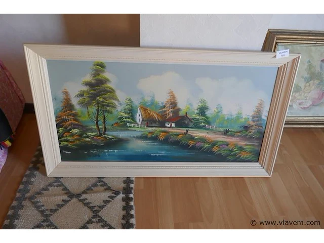 Oud schilderij op doek - afbeelding 1 van  1