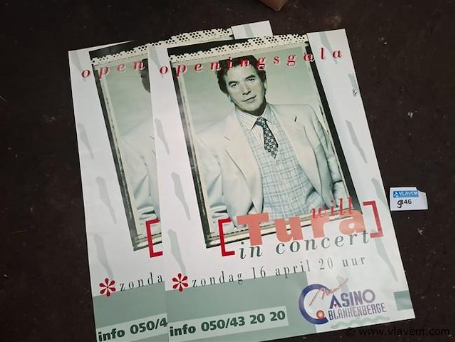Oude affiche - afbeelding 1 van  1