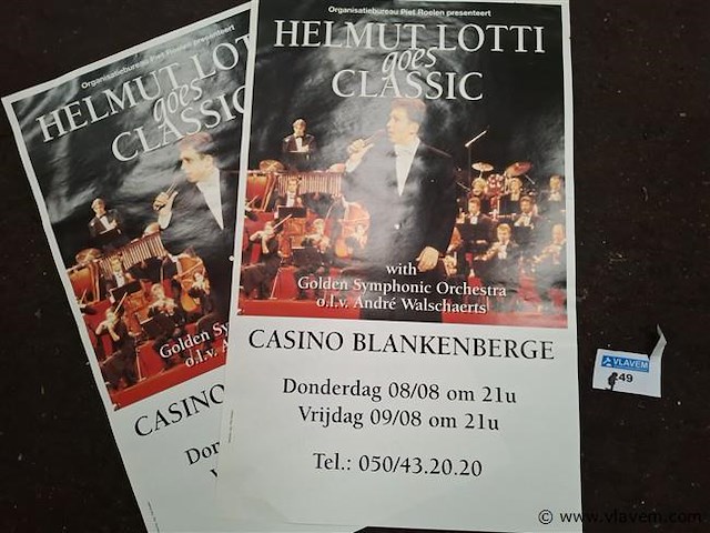 Oude affiche - afbeelding 1 van  1