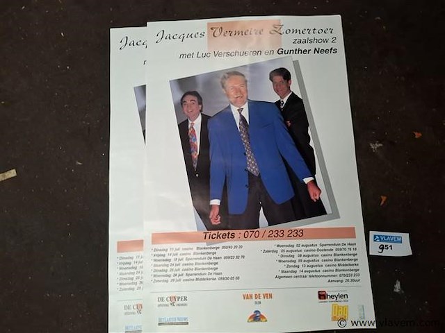 Oude affiche - afbeelding 1 van  1