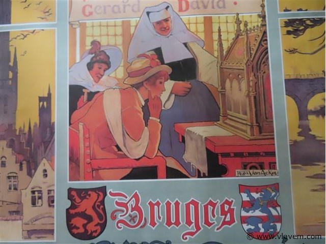 Oude affiche - afbeelding 2 van  3