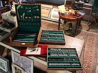 Oude bestekkoffer sian - afbeelding 1 van  10