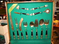 Oude bestekkoffer sian - afbeelding 5 van  10