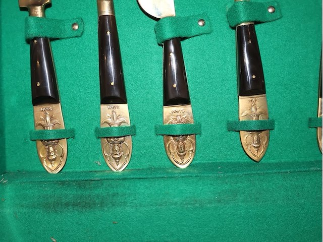 Oude bestekkoffer sian - afbeelding 10 van  10