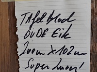 Oude eik tafelblad - afbeelding 2 van  2