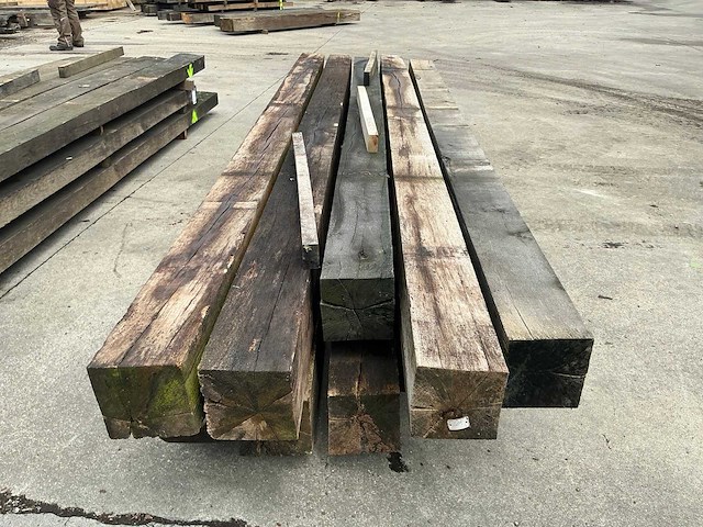 Oude eiken balken (10x) - afbeelding 4 van  5
