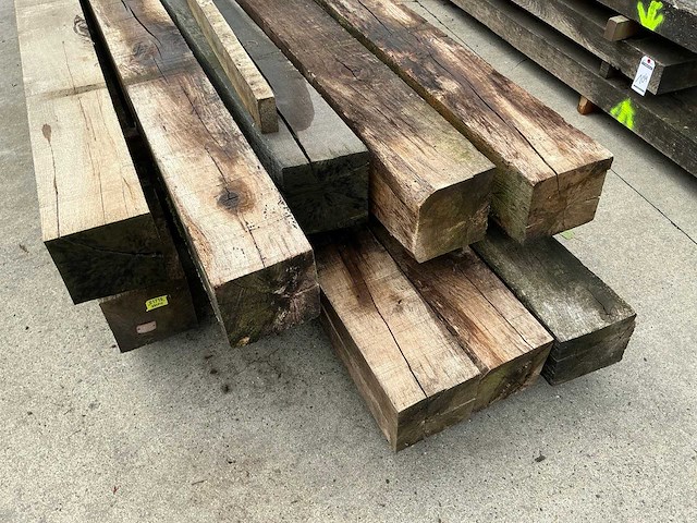 Oude eiken balken (10x) - afbeelding 5 van  5