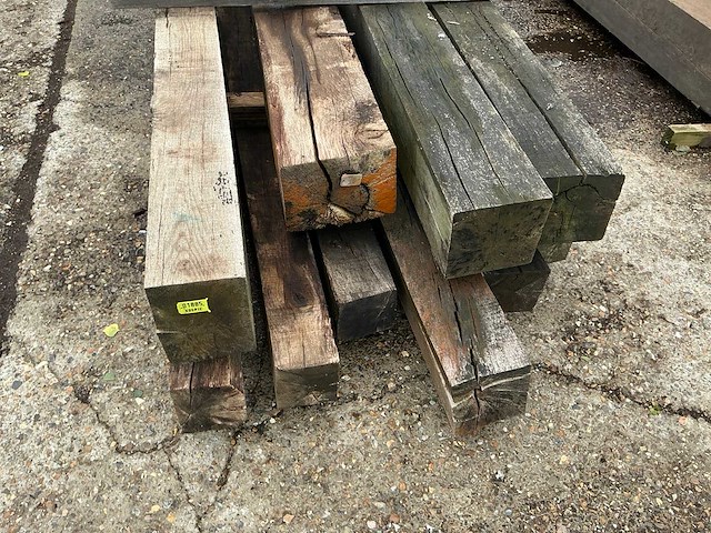 Oude eiken balken (10x) - afbeelding 4 van  4