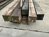 Oude eiken balken (10x) - afbeelding 1 van  1