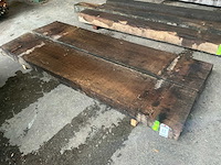 Oude eiken balken 12x48 cm (2x) - afbeelding 1 van  5