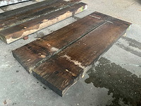 Oude eiken balken 12x48 cm (2x) - afbeelding 2 van  5