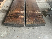 Oude eiken balken 12x48 cm (2x) - afbeelding 3 van  5