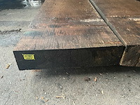 Oude eiken balken 12x48 cm (2x) - afbeelding 5 van  5