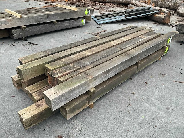 Oude eiken balken (12x) - afbeelding 2 van  6
