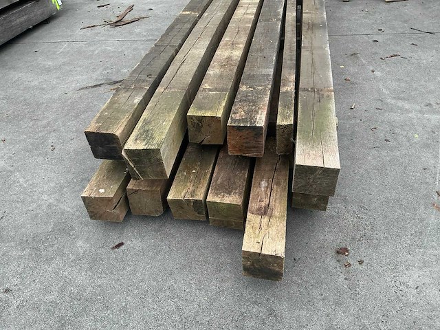 Oude eiken balken (12x) - afbeelding 3 van  6