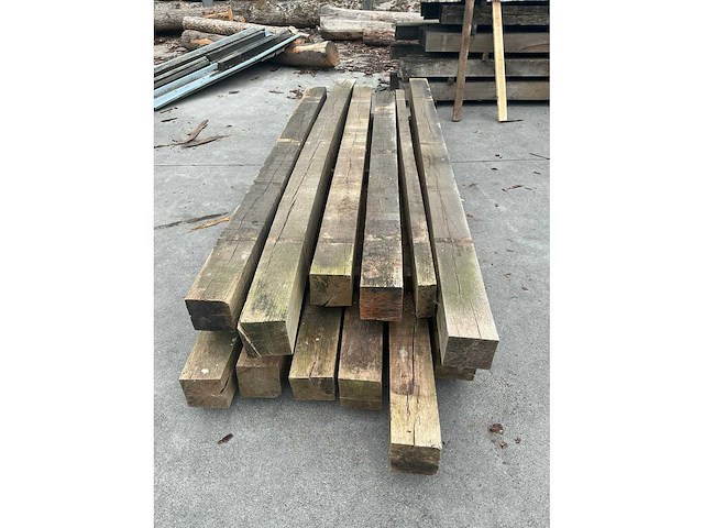 Oude eiken balken (12x) - afbeelding 4 van  6