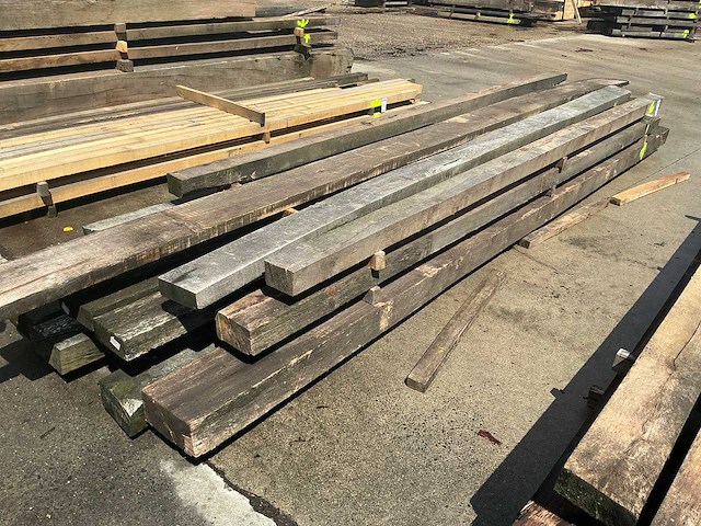Oude eiken balken (12x) - afbeelding 1 van  4