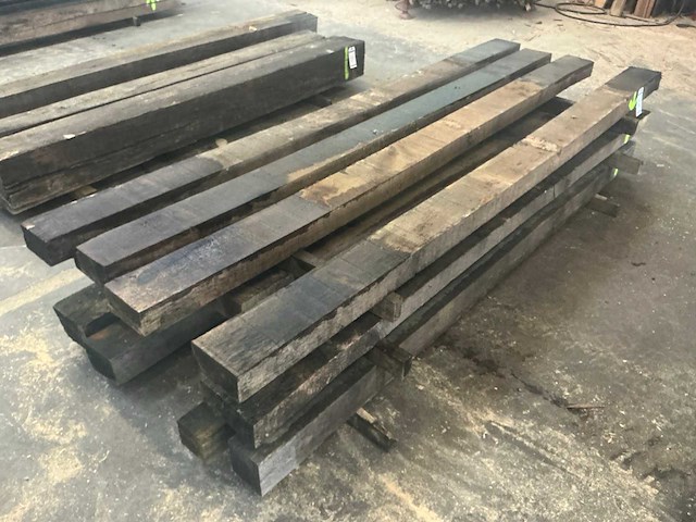 Oude eiken balken (12x) - afbeelding 2 van  6