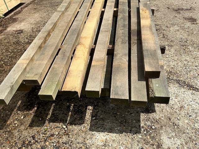 Oude eiken balken (14x) - afbeelding 3 van  5