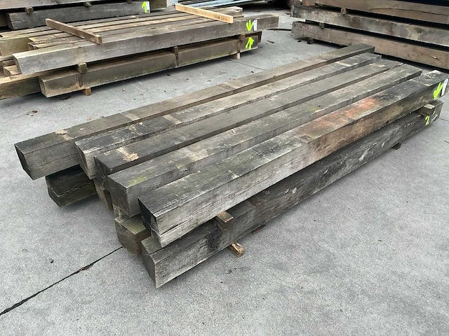 Oude eiken balken 15x15 cm (10x) - afbeelding 2 van  6