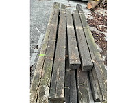 Oude eiken balken 15x15 cm (10x) - afbeelding 4 van  5