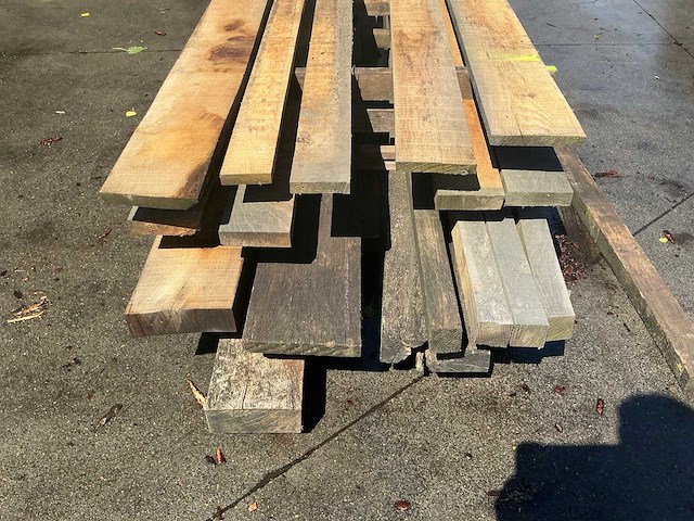 Oude eiken balken (15x) - afbeelding 3 van  7