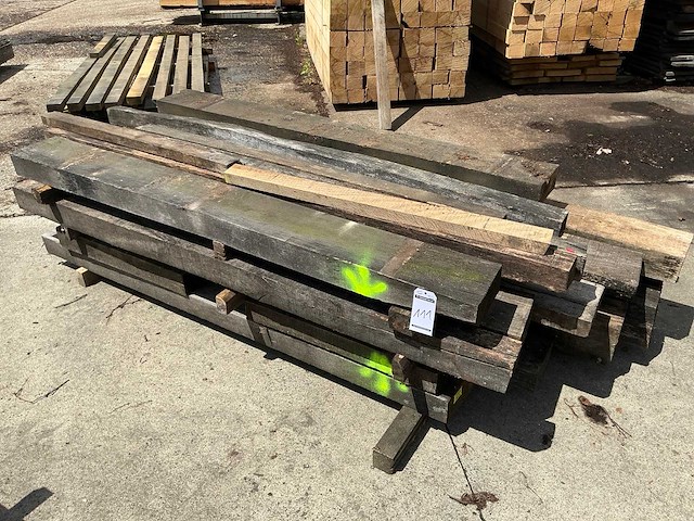 Oude eiken balken (36x) - afbeelding 1 van  6