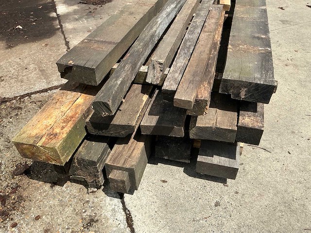 Oude eiken balken (36x) - afbeelding 3 van  6