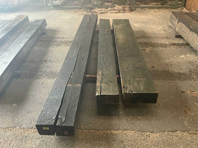 Oude eiken balken (3x) - afbeelding 4 van  5