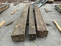 Oude eiken balken (3x) - afbeelding 4 van  6