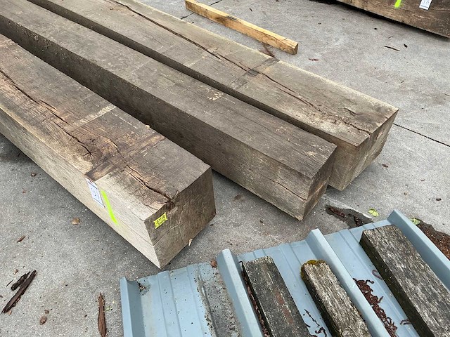 Oude eiken balken (3x) - afbeelding 5 van  6