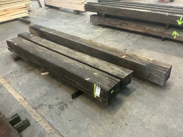 Oude eiken balken (3x) - afbeelding 1 van  5